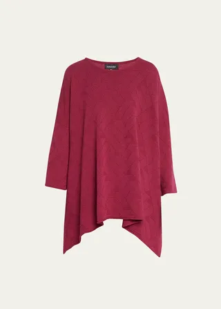 Cashmere Oversize Patterned Top