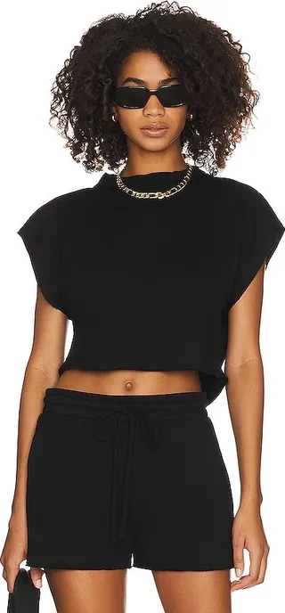 Crop Turtleneck Tank