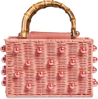 Chloe Imitation Pearl Rattan Bag