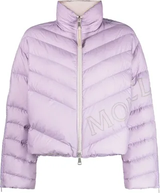 Vonnes logo-print cropped down jacket