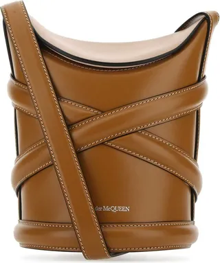 Alexander McQueen Curve Small Bucket Bag