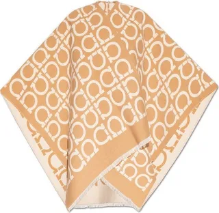 Salvatore Ferragamo Gancini Printed Cape