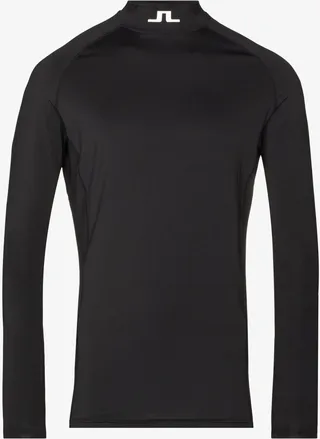 Black Aello Logo Padel Compression Top