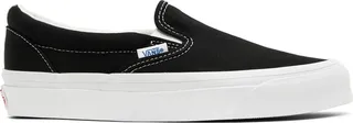Vans Black OG Classic Slip-On Sneakers