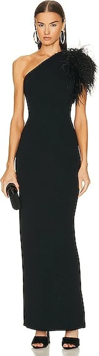 Rachel Gilbert Elcie Gown in Black