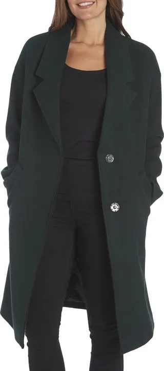 Womens Wool Midi Walker Coat