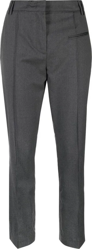 Mid-Rise Cropped Trousers