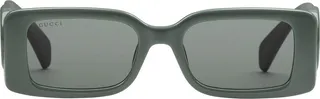 rectangular interlocking G logo sunglasses