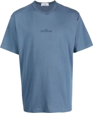 logo-embroidered T-shirt