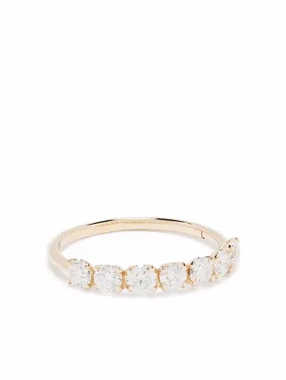 14kt yellow gold Primrose diamond half eternity ring
