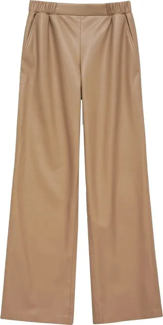 Koa faux-leather pants