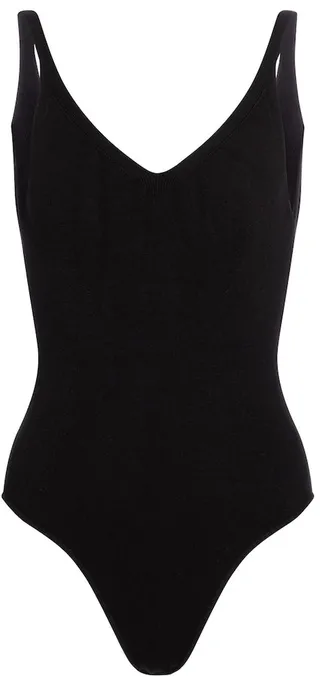 V-neck bodysuit