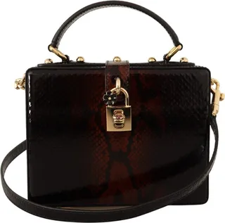Dolce & Gabbana Leather Box Shoulder Cross Women's Purse