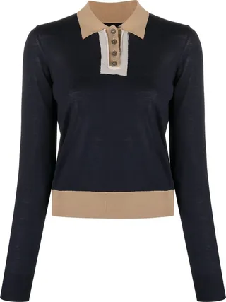 Colour-Block Polo Shirt