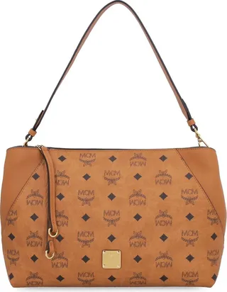 MCM All-Over Logo Printed Shoulder Bag