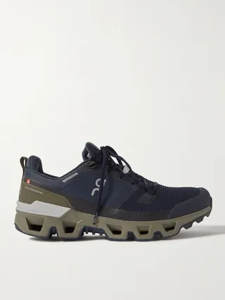 Cloudwander Waterproof Rubber-Trimmed Mesh Running Sneakers
