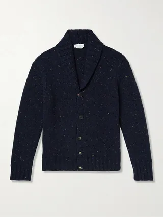 Shawl-Collar Cashmere Cardigan