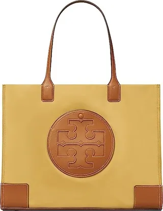 Tory Burch Ella Tote (Cocoa Sand) Handbags