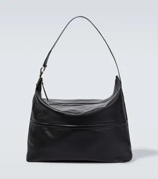 Leather shoulder bag