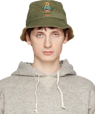 Polo Ralph Lauren Green Polo Bear Bucket Hat