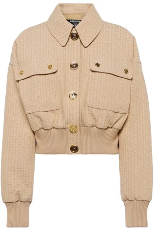 Canvas bomber jacket
