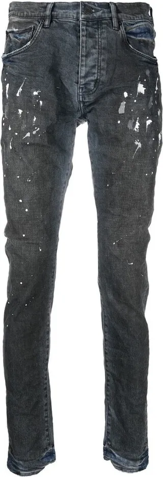 Paint-Splatter Detail Jeans