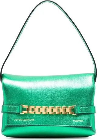 Chain-Link Detail Tote Bag