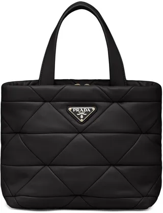 Prada System quilted tote bag