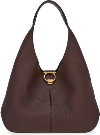 Gancini-buckle shoulder bag