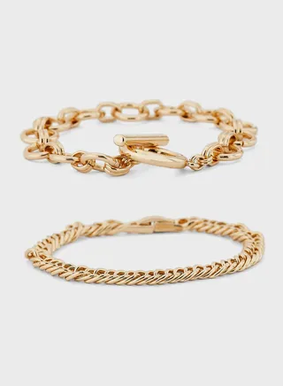 2 Pack Chain Bracelet