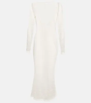 Long-sleeve maxi dress