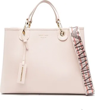 Grained-Texture Tote Bag