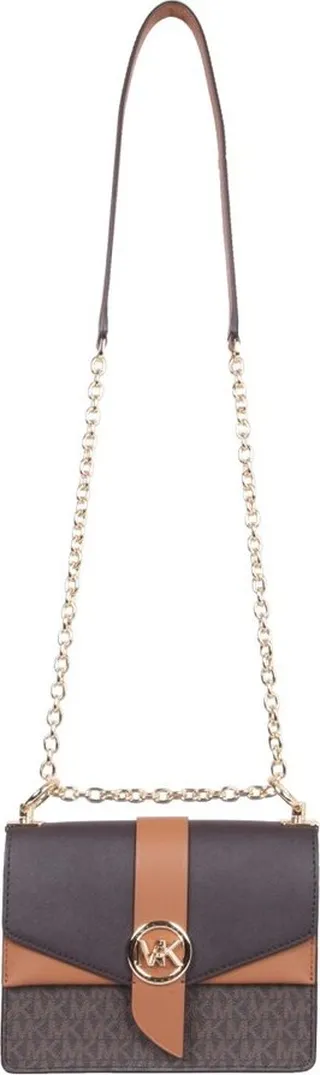 Michael Michael Kors Greenwich Logo Plaque Shoulder Bag
