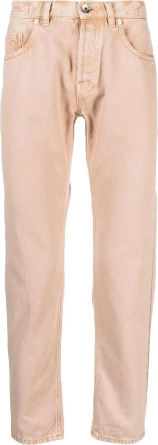 Tapered-Leg Cropped Trousers