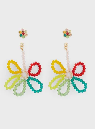 2 Pair Beaded Earring Set
