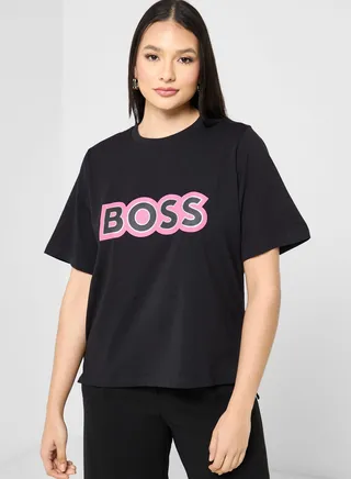 High Low Logo T-Shirt