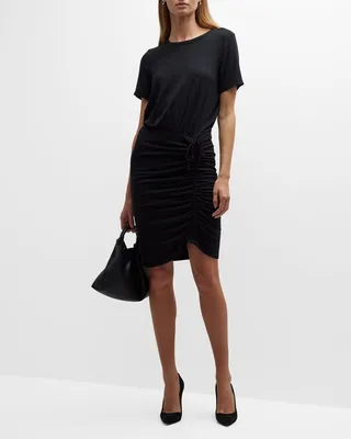 Hannock Ruched Mini Dress