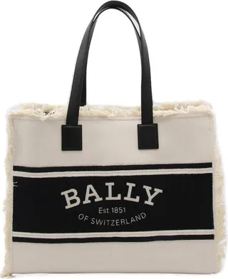 Bally Two-Toned Fringed Tote Bag