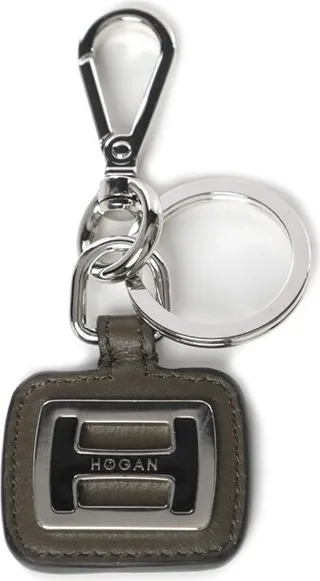 Hogan Logo Plaque Keychain