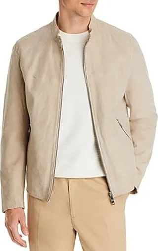 Theory Wynmore Leather Biker Jacket
