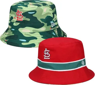 Men's New Era Red St. Louis Cardinals Reverse Bucket Hat