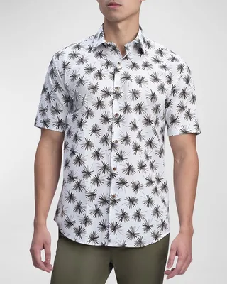 Men's Orson Shaped Floral-Print Sport Shirt