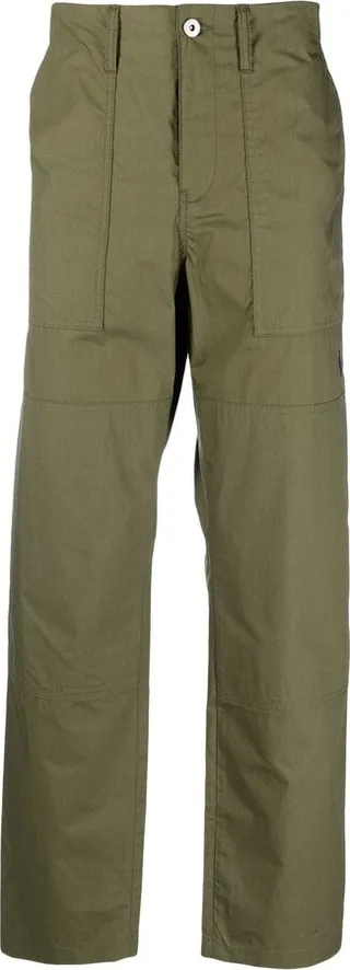 Cross straight trousers