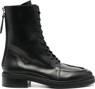 Low Heel Combat Boots