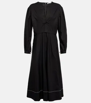 White Label cotton poplin midi dress