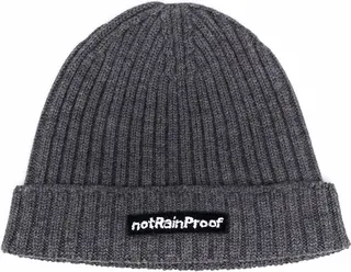 x notRainProof ribbed-knit beanie hat