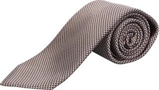 Beige Micro Motif Tie