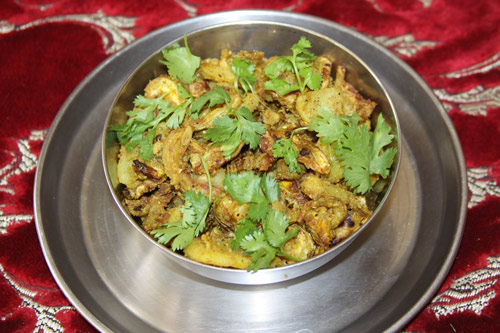 Aloo Tinda Rezept - Kartoffeln mit Indischem Rundkürbis