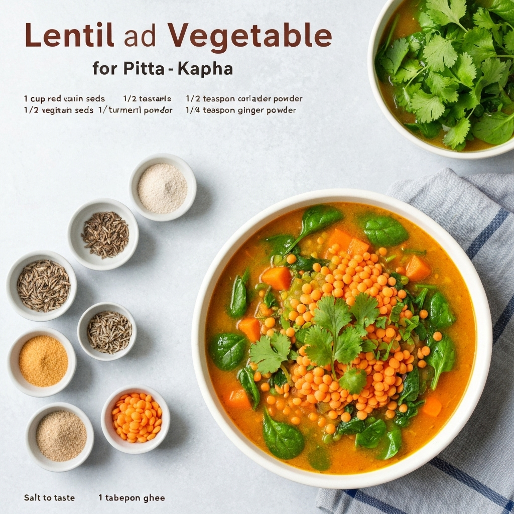 Lentil and Vegetable Stew for Pitta-Kapha