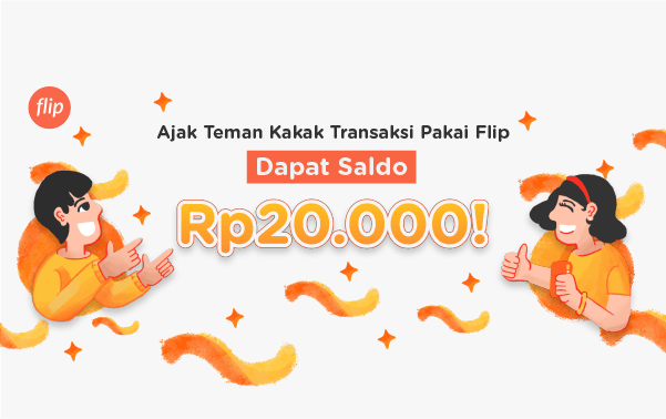 Promo Referral: Ajak Teman Dapet Saldo Rp20.000!